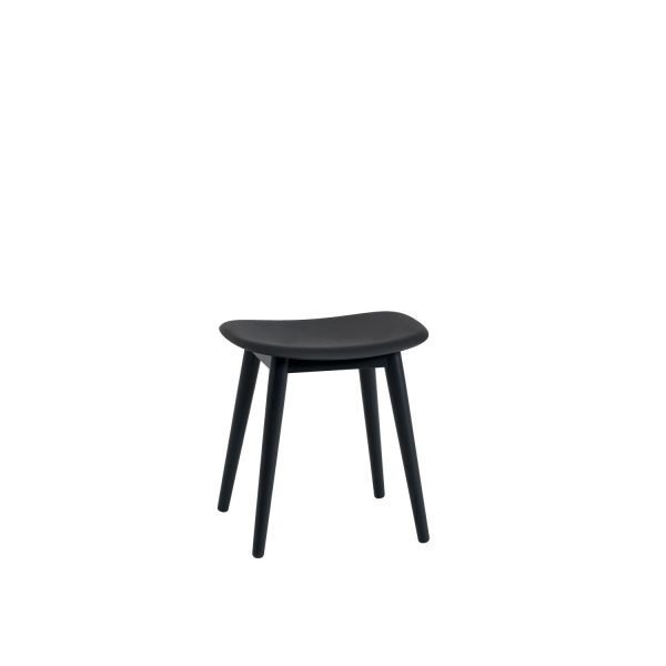 Muuto Fiber Wood Tuoli Base Musta / Musta