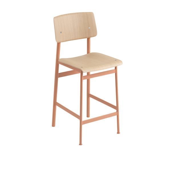 Muuto Loft Baarituoli H65 Dusty Rose / Tammi