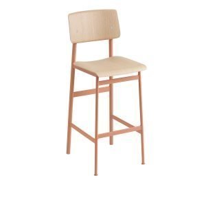 Muuto Loft Baarituoli H75 Dusty Rose / Tammi