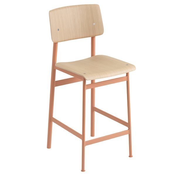 Muuto Loft Baarituoli Roosa Tammi 65 Cm