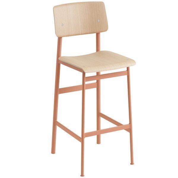 Muuto Loft Baarituoli Roosa Tammi 75 Cm