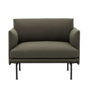 Muuto Outline Nojatuoli Kvadrat Steelcut Trio 133