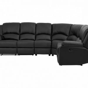 Nanterre Recliner-kulmasohva Large Musta