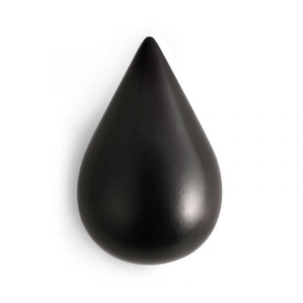 Normann Copenhagen Drop It Koukku Musta Pieni 2-Pakkaus