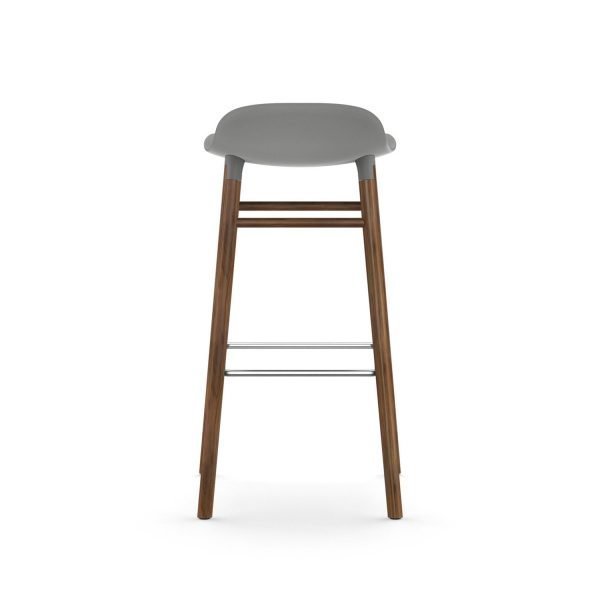Normann Copenhagen Form Baarituoli 75 Harmaa / Saksanpähkinä