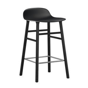 Normann Copenhagen Form Baarituoli Musta / Musta 65 Cm