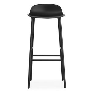 Normann Copenhagen Form Baarituoli Musta / Steel 75 Cm