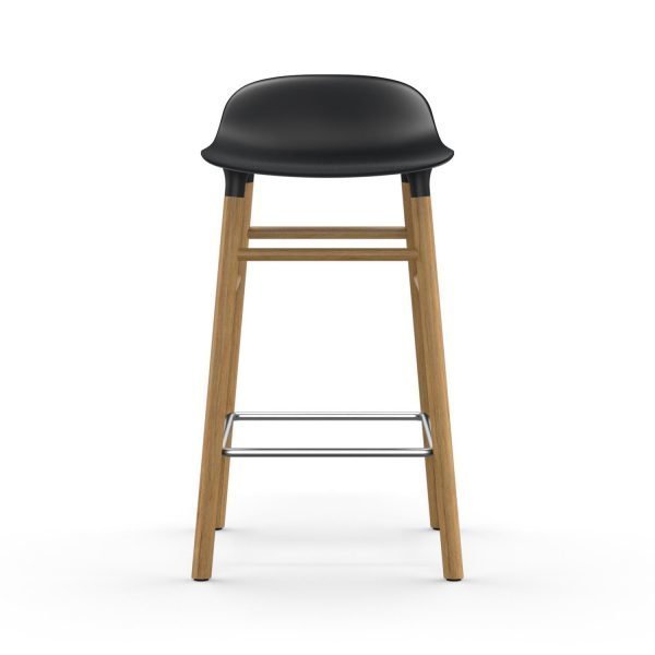 Normann Copenhagen Form Baarituoli Musta / Tammi 65 Cm