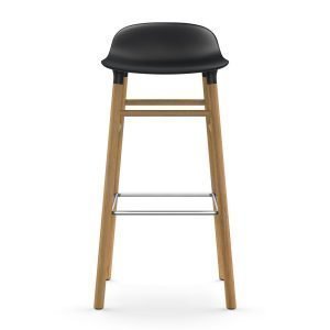 Normann Copenhagen Form Baarituoli Musta / Tammi 75 Cm