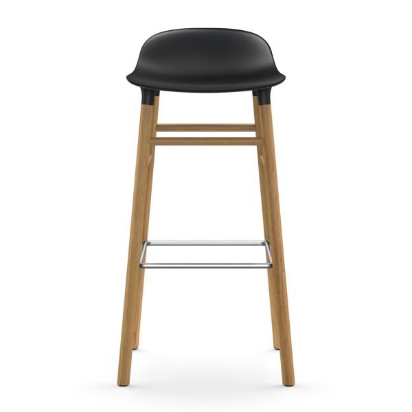 Normann Copenhagen Form Baarituoli Musta / Tammi 75 Cm