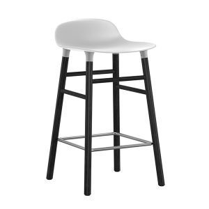 Normann Copenhagen Form Baarituoli Musta / Valkoinen 65 Cm