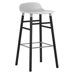 Normann Copenhagen Form Baarituoli Musta / Valkoinen 75 Cm