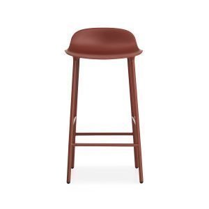 Normann Copenhagen Form Baarituoli Punainen / Steel 65 Cm