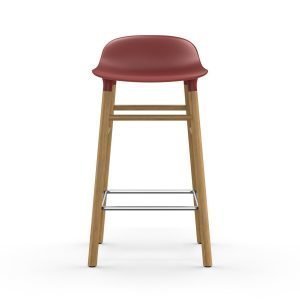 Normann Copenhagen Form Baarituoli Punainen / Tammi 65 Cm