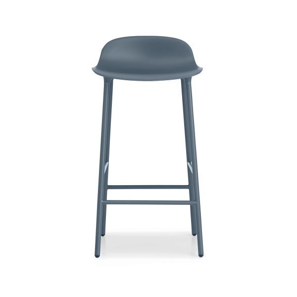 Normann Copenhagen Form Baarituoli Sininen / Steel 65 Cm