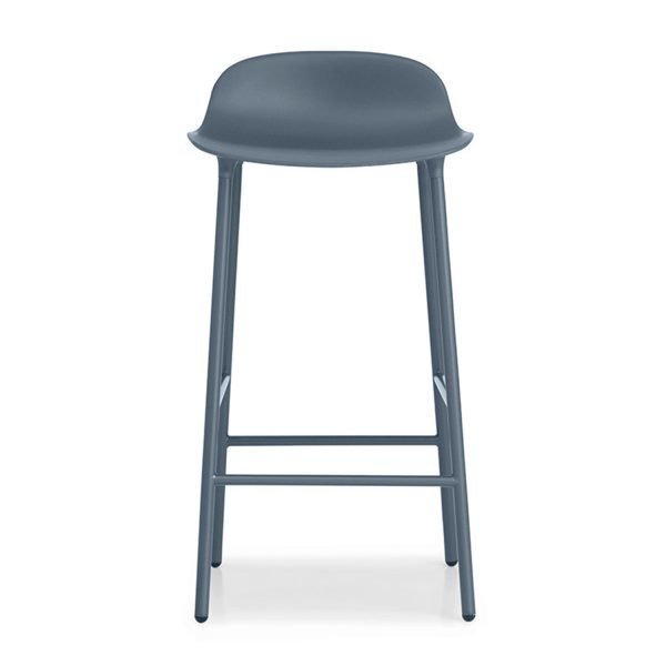 Normann Copenhagen Form Baarituoli Sininen / Steel 75 Cm