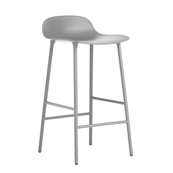 Normann Copenhagen Form Baarituoli Teräs Harmaa 65 Cm