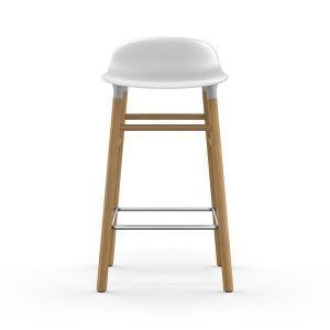 Normann Copenhagen Form Baarituoli Valkoinen / Tammi 65 Cm