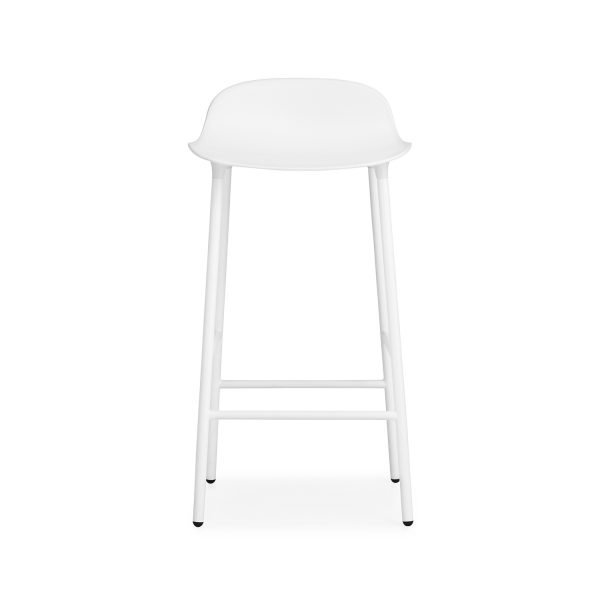 Normann Copenhagen Form Baarituoli White / Steel 65 Cm