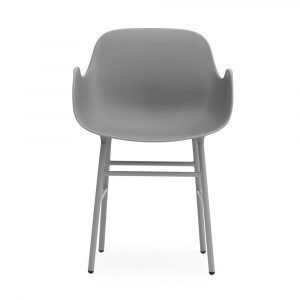 Normann Copenhagen Form Käsinojallinen Tuoli Harmaa / Teräs 78x56