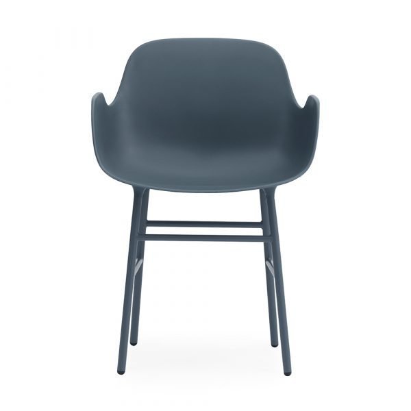 Normann Copenhagen Form Käsinojallinen Tuoli Sininen / Teräs 78x56