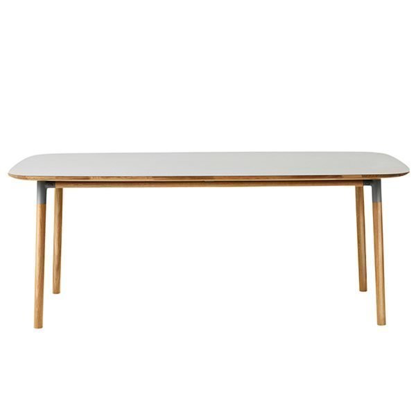 Normann Copenhagen Form Pöytä Harmaa / Tammi 200x95 Cm