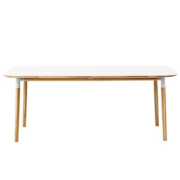 Normann Copenhagen Form Pöytä Valkoinen / Tammi 200x95 Cm