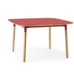 Normann Copenhagen Form Pöytä punainen/tammi 120x120cm