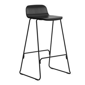 Normann Copenhagen Just Barstool Baarijakkara Selkänojalla Musta 65 Cm