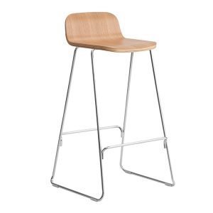 Normann Copenhagen Just Barstool Baarijakkara Selkänojalla Tammi Kromi 65 Cm