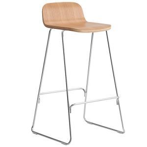 Normann Copenhagen Just Barstool Baarijakkara Selkänojalla Tammi Kromi 75 Cm