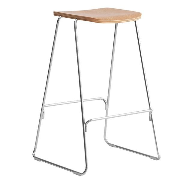 Normann Copenhagen Just Barstool Baarijakkara Selkänojaton Tammi Kromi 75 Cm