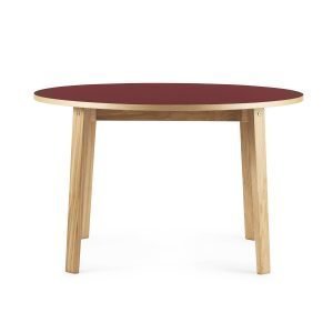 Normann Copenhagen Slice Linoleum Pöytä Burgundy Ø120 Cm