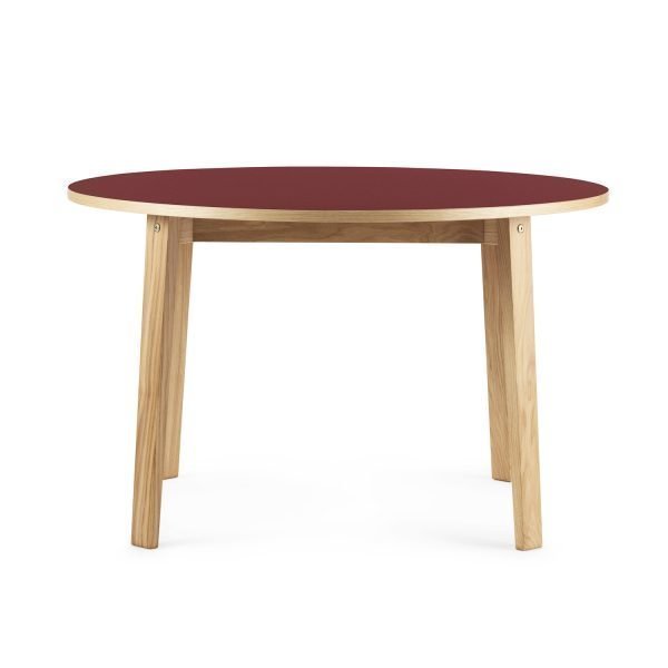 Normann Copenhagen Slice Linoleum Pöytä Burgundy Ø120 Cm