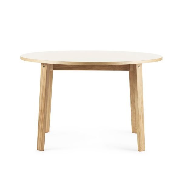 Normann Copenhagen Slice Linoleum Pöytä Creme Ø120 Cm