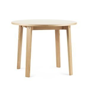 Normann Copenhagen Slice Linoleum Pöytä Creme Ø95 Cm