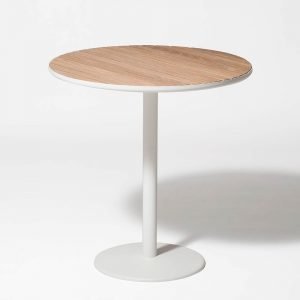 Smd Design Brunnsviken Lounge Pöytä Valkoinen / Tammi Ø70 Cm