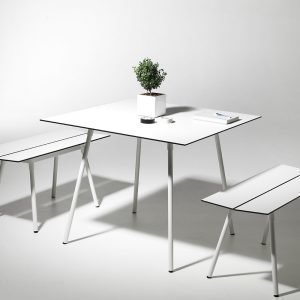 Smd Design Ella Ruokapöytä Valkoinen 90x90 Cm