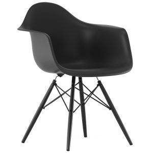 Vitra Eames Daw Tuoli Basic Dark Musta Vaahtera