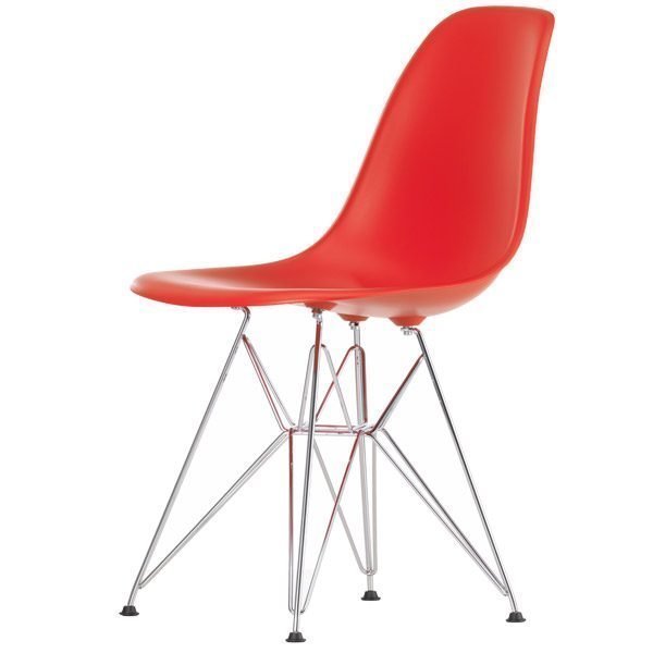 Vitra Eames Dsr Tuoli Classic Red Kromi