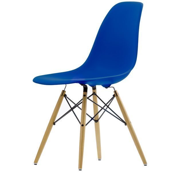 Vitra Eames Dsw Tuoli Navy Blue Vaahtera