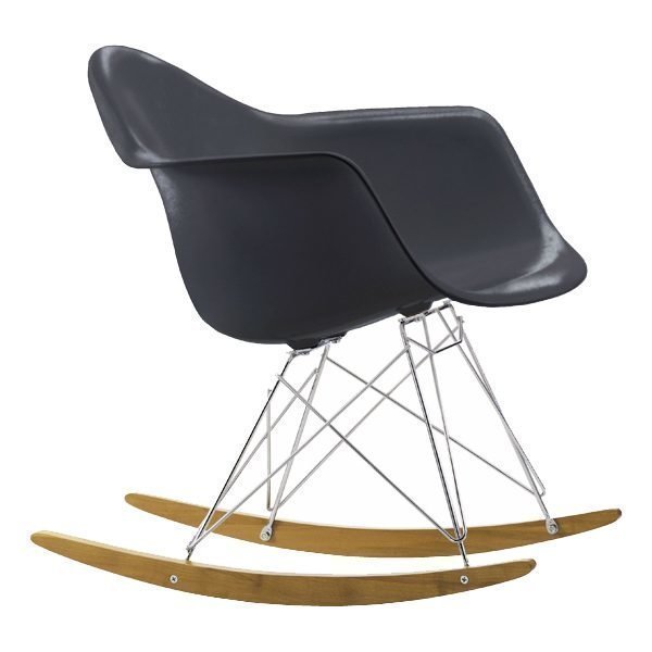 Vitra Eames Rar Keinutuoli Tummanharmaa