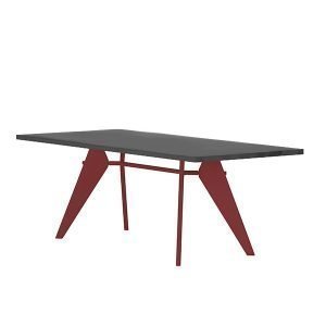 Vitra Em Table Pöytä Asphalt Japanese Red 200x90 Cm