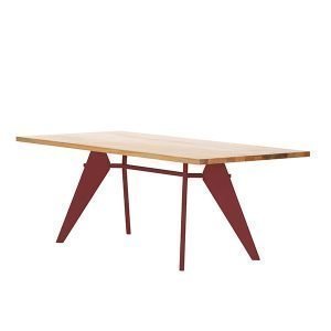 Vitra Em Table Pöytä Tammi Japanese Red 200x90 Cm