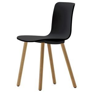 Vitra Hal Wood Tuoli Tammi Musta