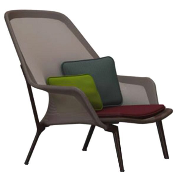 Vitra Slow Chair Nojatuoli Ruskea Suklaanruskea