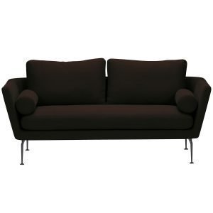 Vitra Suita Sohva 2-Istuttava Basic Dark Musta / Ruskea